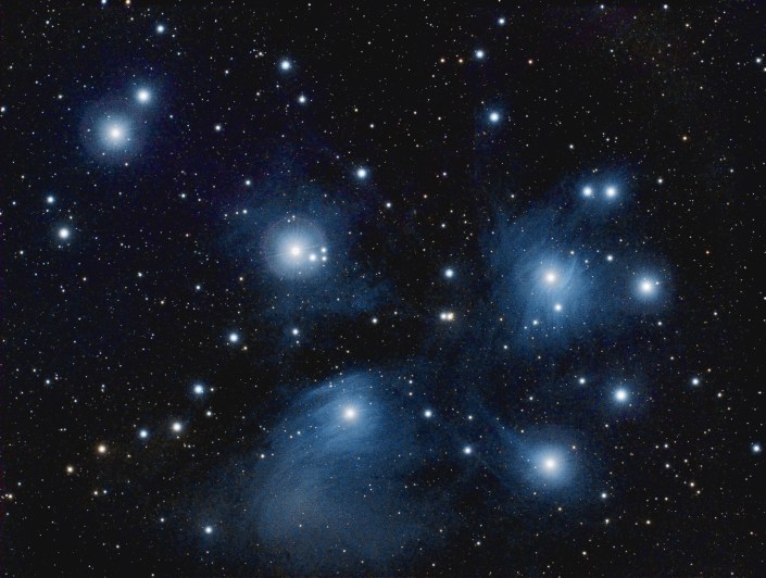 Messier 45 - Pleiades - distance 400 light years