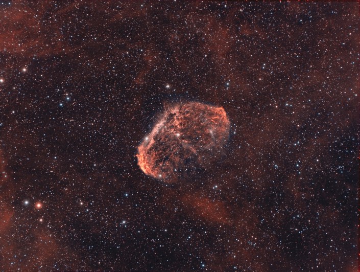 NGC 6888, Crescent Nebula – distance 5,000 light years