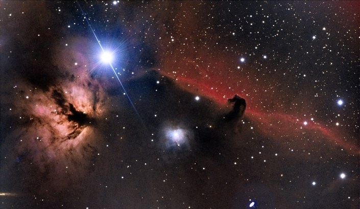 Horsehead nebula - distance 1,500 light years