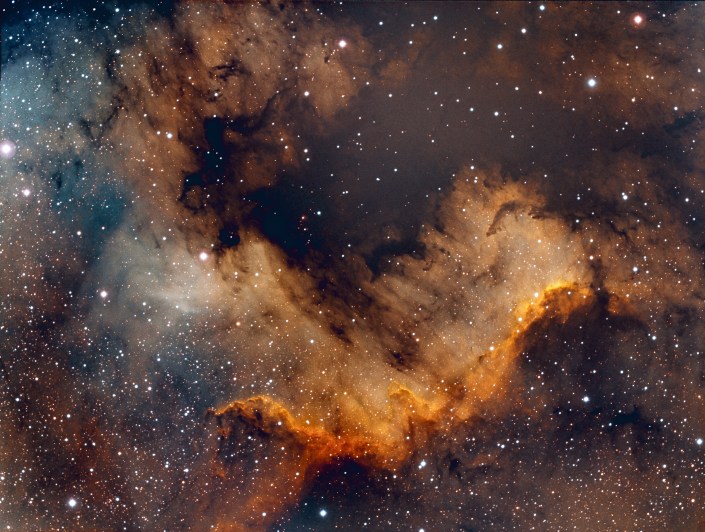 NGC 7000 North America Nebula - Distance 1,200 light years 
